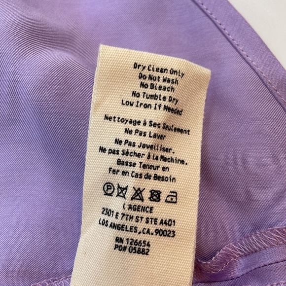 L’AGENCE Clarisa Maxi Skirt Size M NWT Lavender - Picture 9 of 12